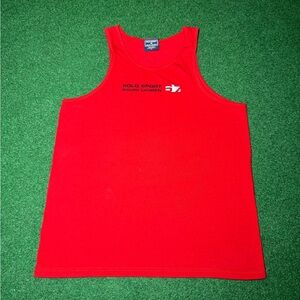 Polo Ralph Lauren Polo Sport 67 Red Large Tank Top Sleeveless Cotton Shirt